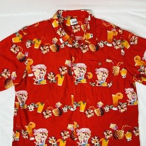 Junction West Size XXL Hawaiian Shirt Pin Up Girls